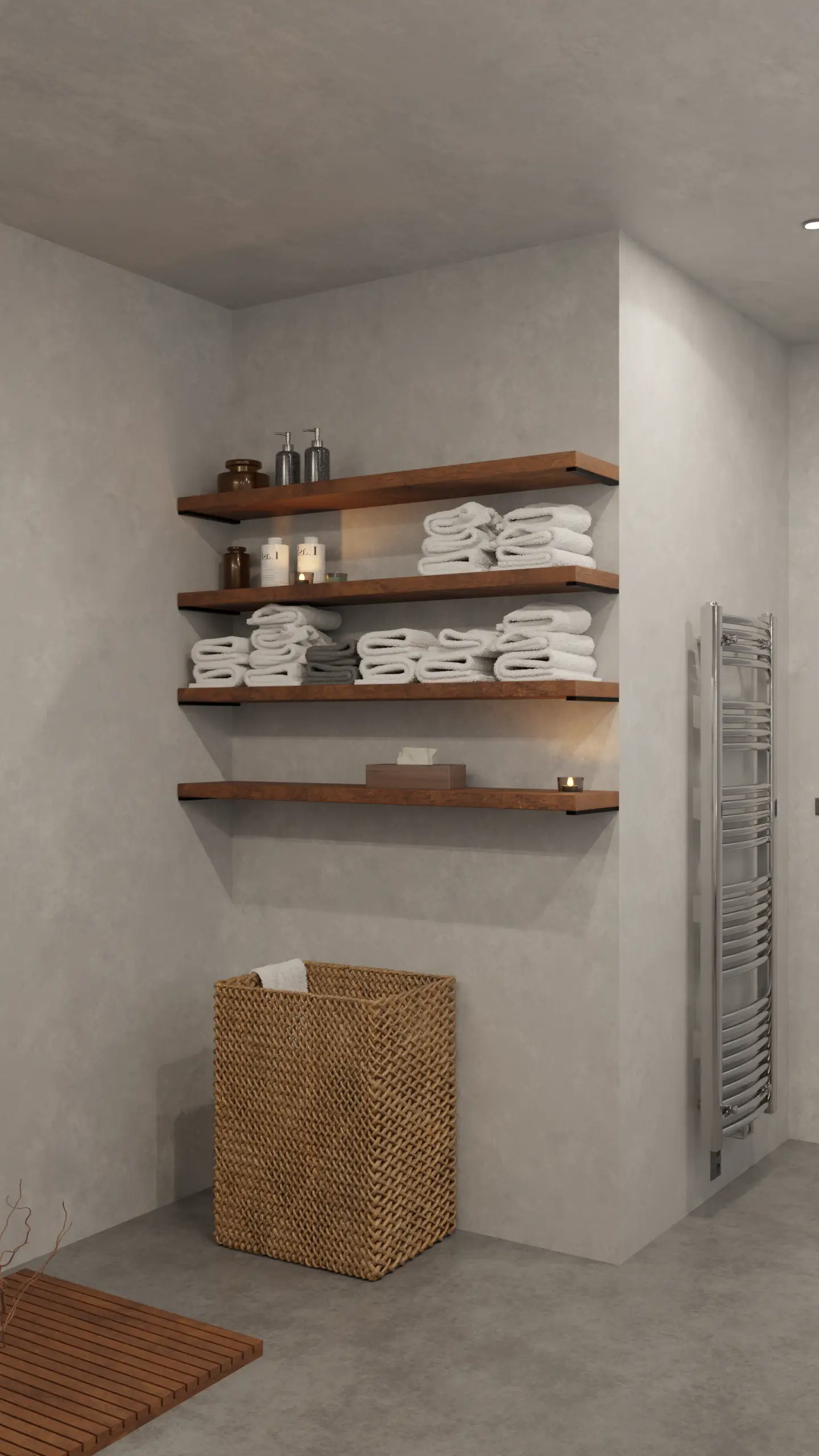 Moderní koupelna – interiérová vizualizace